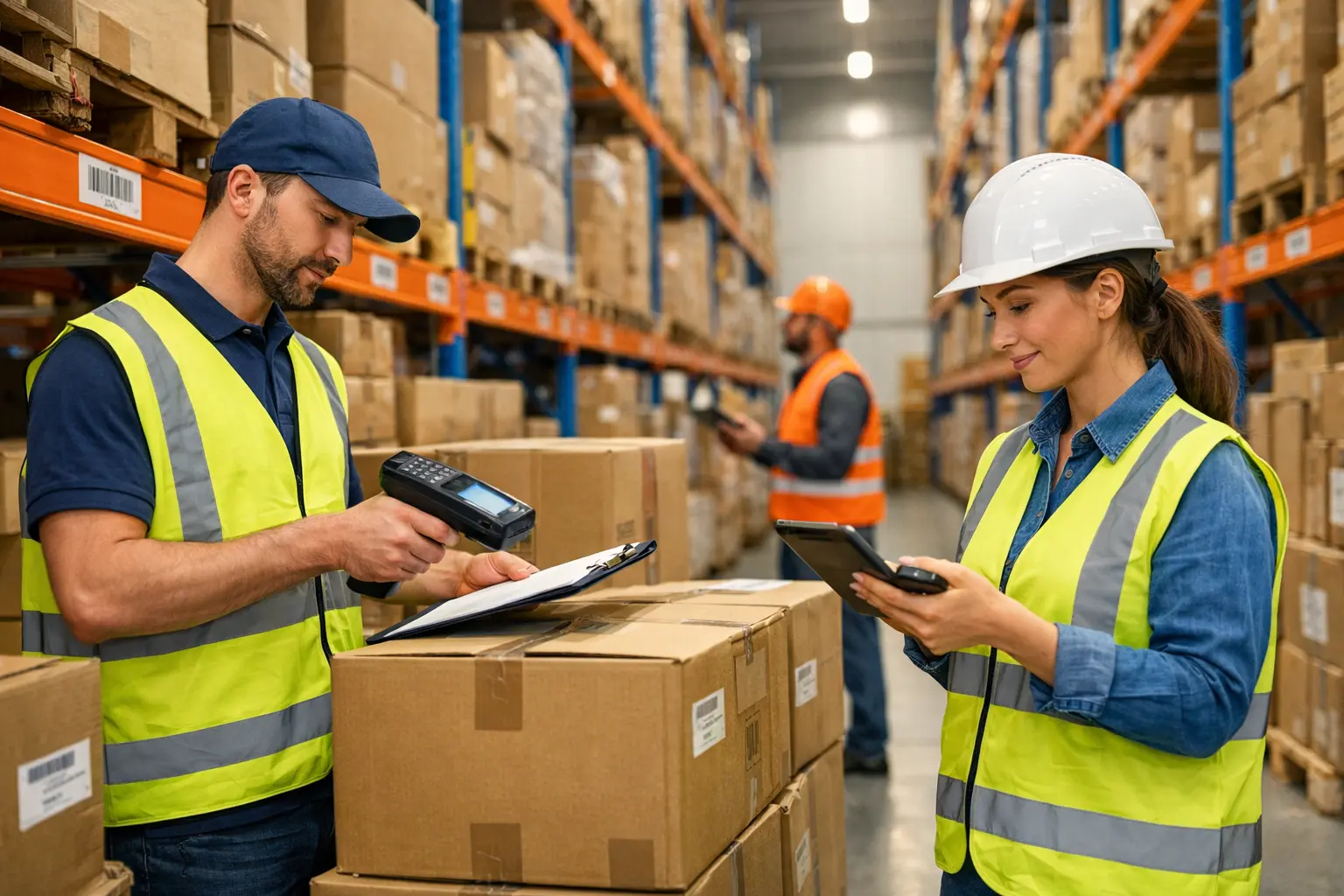 Inventaire de stock — entrepôt / distribution
